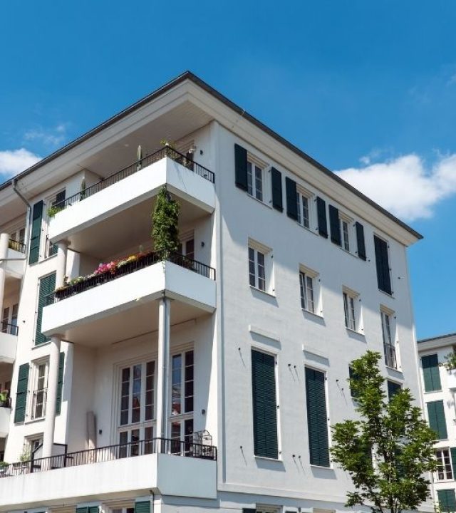 New mint green townhouses