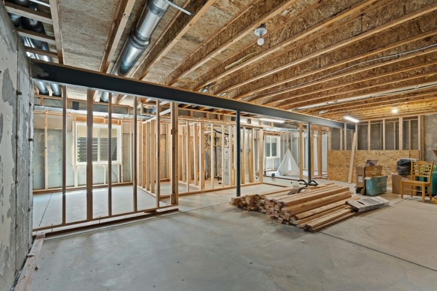 Interior of House in Construction